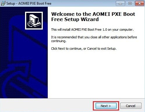 AOMEI PXE Boot FREE   інструмент для мережевої завантаження компютерів з ISO образу
