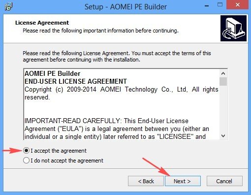 Як скопіювати файли з робочого столу, якщо Windows 7, 8, 8.1 не запускається або як завантажити Live CD AOMEI PE Builder і як ним користуватися
