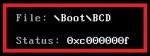 Помилка 0xc000000f файлу bootbcd при завантаженні Windows: причини та шляхи вирішення