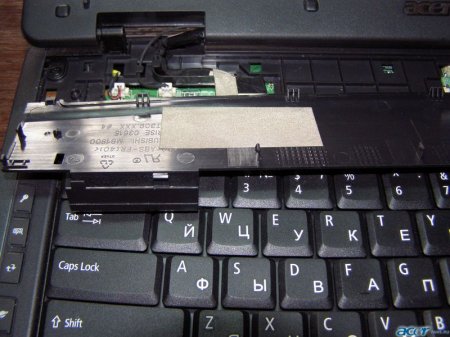 Як зняти клавіатуру. Ноутбуки Acer TravelMate і Extensa