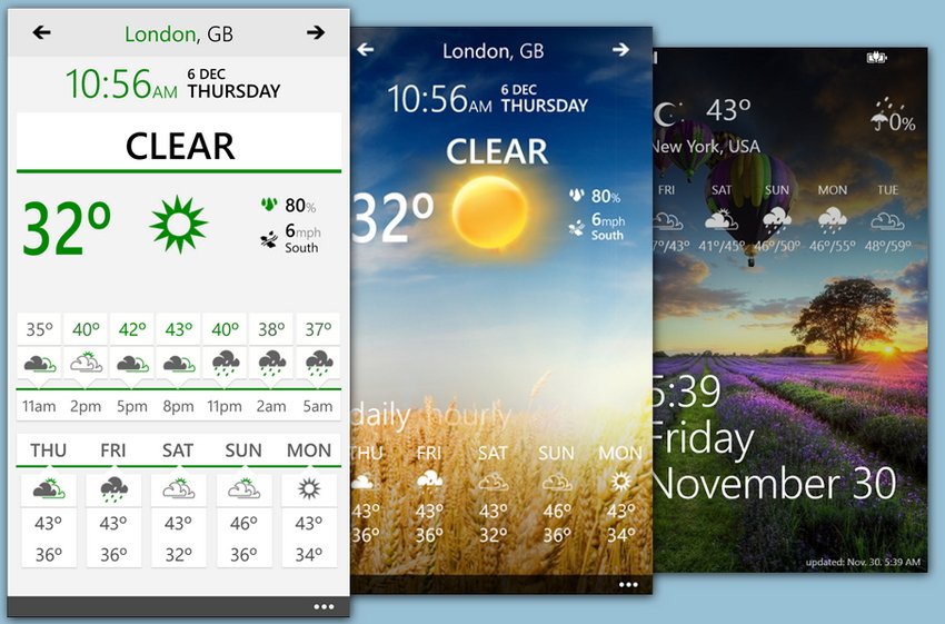 Додаток Weather Flow для Windows Phone 8