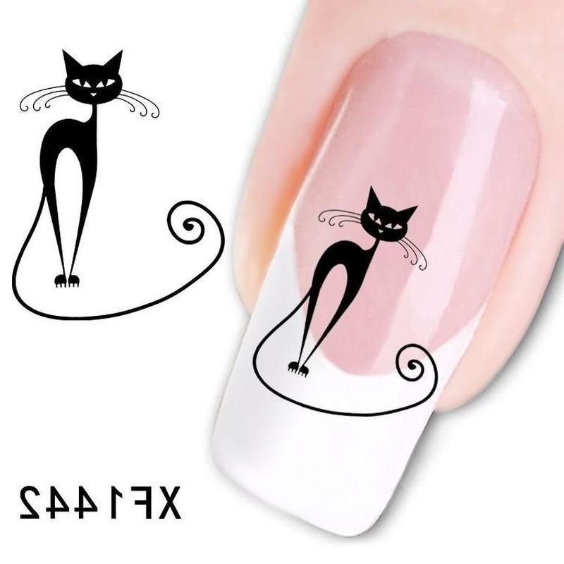 Дизайн нігтів з кішками