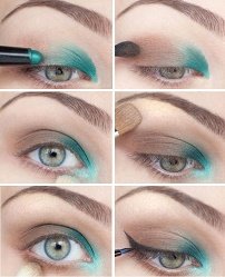 Денний макіяж для блакитних очей