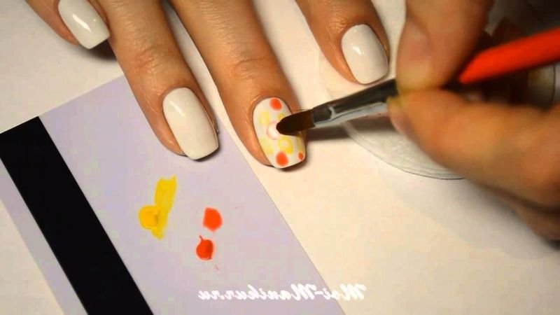 Дизайн нігтів акриловими фарбами фото