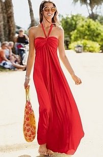 З чим носити червоне плаття