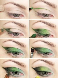 Денний макіяж для зелених очей