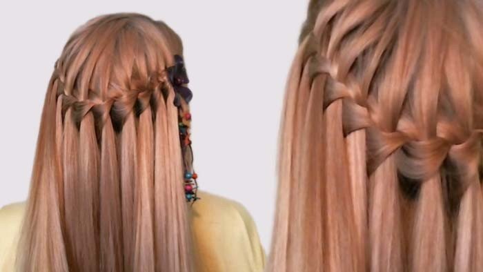 Зачіска водоспад: як заплести французьку косу водоспад