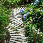 Садові доріжки з дерева: 100 красивих фото