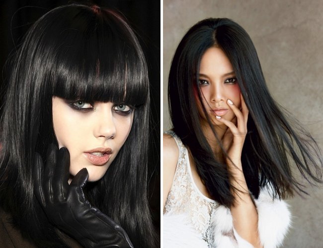 Чорний колір волосся — ідеальний колір для фатальних і впевнених у собі жінок