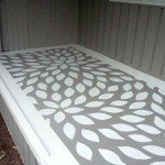 35 ідей для дачі: бетонна підлога на веранді з розписом