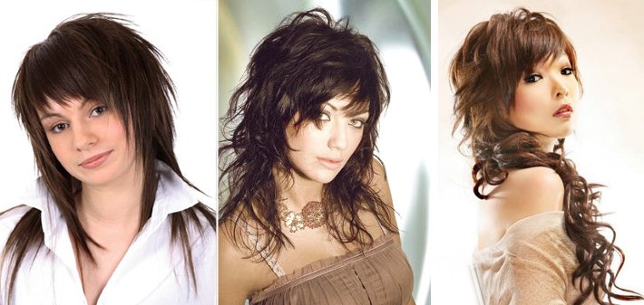 Модельні стрижки з назвою на жіночі довгі волосся