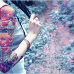 Татуювання для дівчат на руці у вигляді написів, зірочок і інші фото