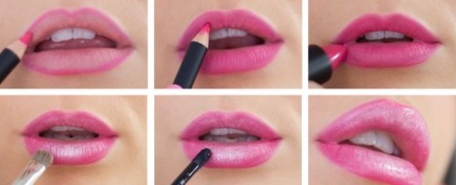 Як правильно фарбувати губи використовуючи олівець