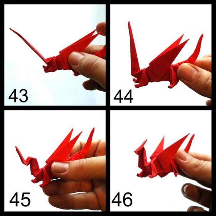 Як зробити дракона з орігамі. Фото і відеоурок