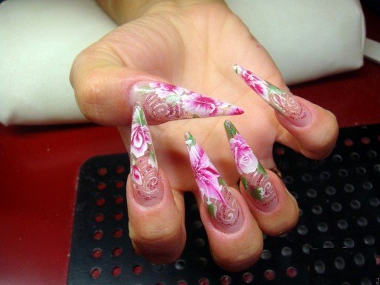 Китайська розпис на нігтях   майстер клас покроково від професіонала