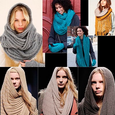 Снуд — як правильно носити модний шарф