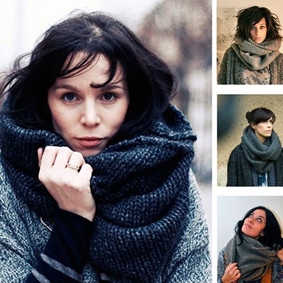 Снуд — як правильно носити модний шарф