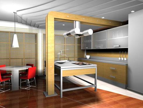Дизайн і інтерєр кухні в стилі мінімалізм
