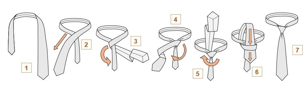 Як завязати тонкий краватка   схема і фото інструкції