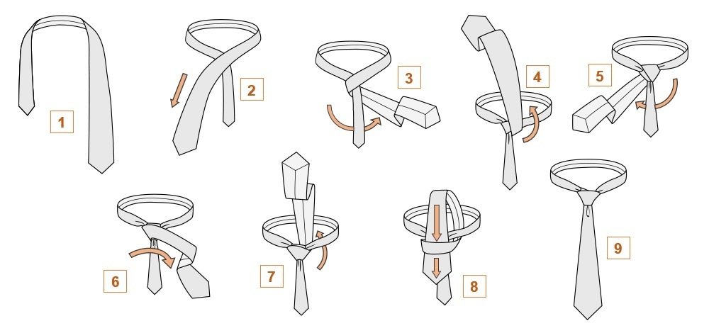 Як завязати тонкий краватка   схема і фото інструкції