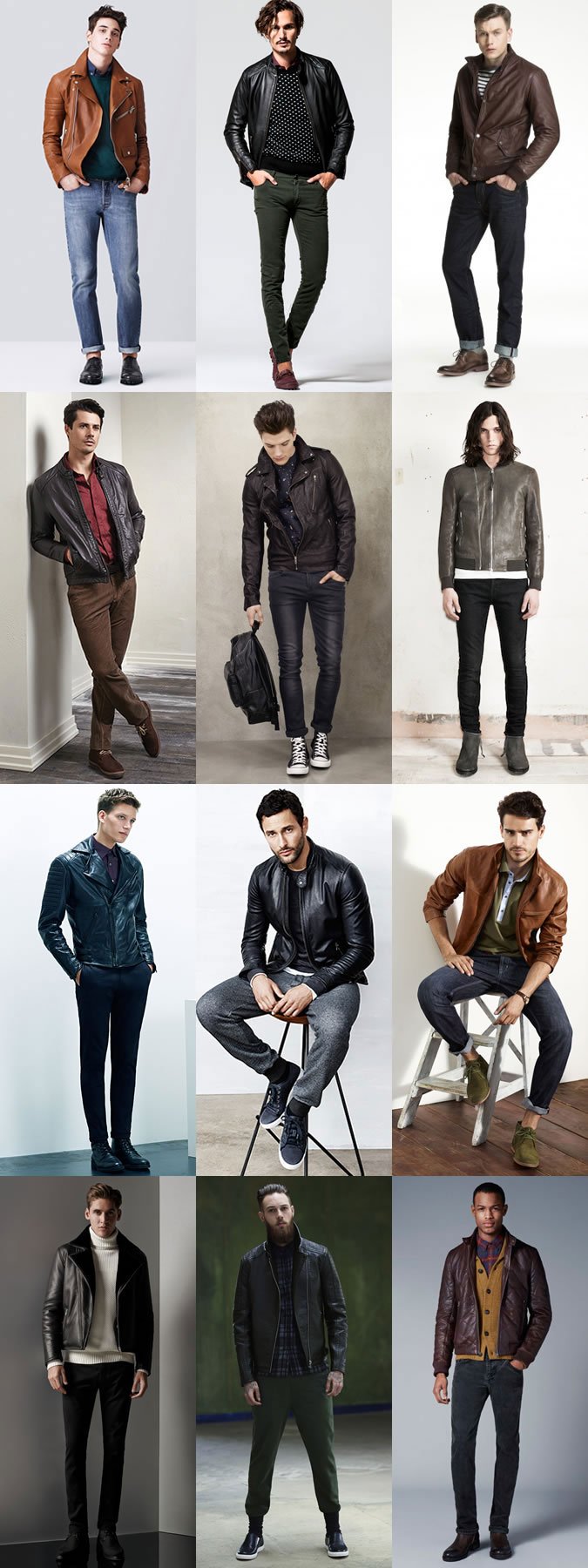 Як вибрати шкіряну куртку чоловіка з 4 х стилів