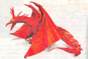 Дракон – орігамі з паперу