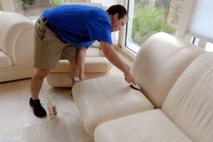 Як почистити шкіряний диван від різних плям