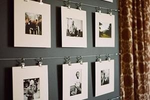 Як оформити стіну фотографіями – ідеї і майстер клас