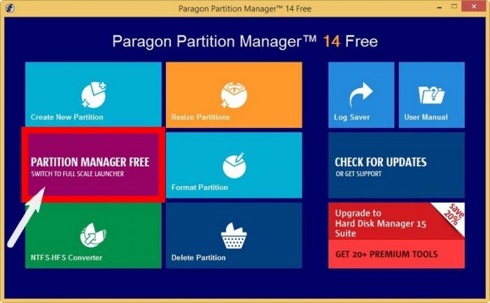 Як розділити диск C: безкоштовною програмою Partition Manager 14 Free Edition