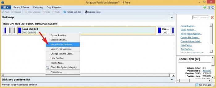 Як збільшити диск D за рахунок диска з програмою Partition Manager 14 Free Edition