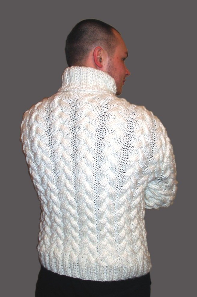 Чоловічі светри, вязані спицями: схеми, описи