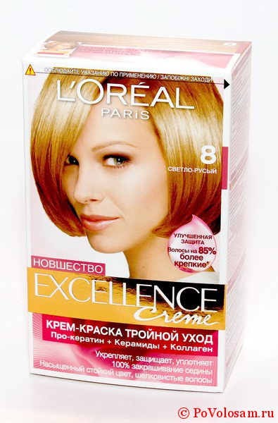 Сучасна палітра неповторних відтінків фарби для волосся лореаль экселанс