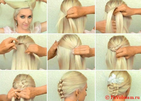 Зачіски на випускний на середні волосся: варіанти красивих укладок з фото і відео