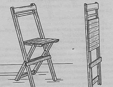 Як зробити складаний стілець своїми руками