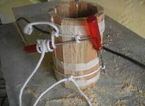 Любителям лазні – саморобна деревяна кружка для кваса