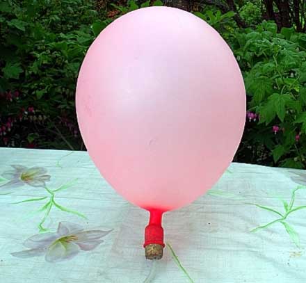 Як надути повітряну кульку власноруч отриманим воднем