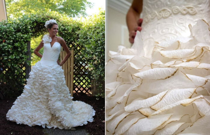 Ви не повірите, з чого зроблені ці чудові весільні сукні...