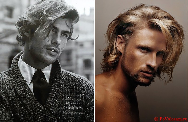 Чоловічі стильні зачіски та модельні стрижки на довге волосся