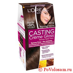 Фарба для волосся лореаль кастинг крем глос: палітра актуальних кольорів
