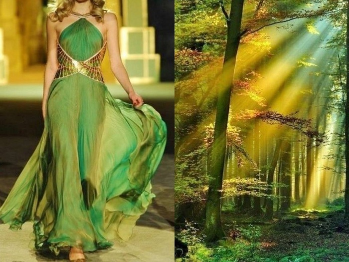 Дивовижні сукні та їх пейзажні паралелі