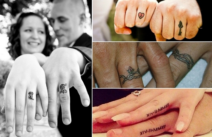 Новий весільний тренд: обручки — татуювання