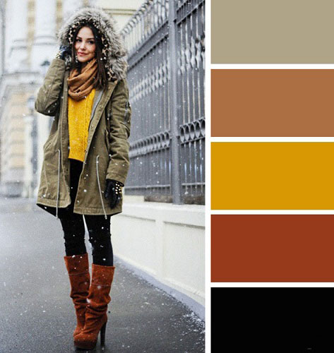 Колірні поєднання для зимового одягу