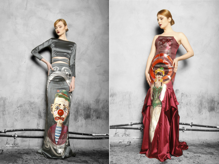 Розкішні сукні в якості полотна для картин у стилі вінтажного цирку