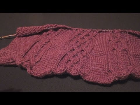 Туніське вязання. Коси і арани (Tunisian crochet. Braids and arans)