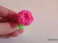 Як плести квітка з гумок на рогатці або вилці
