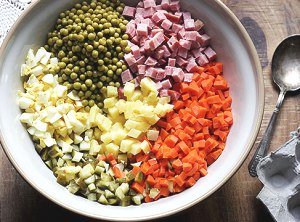 Рецепт салату олівє: покроковий кулінарний рецепт