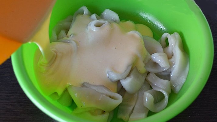 Кільця кальмарів у клярі рецепти з фото