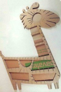 Як зробити дитячий комод «Жираф» з картону майстер клас
