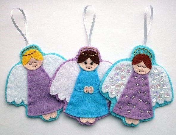 Ангели з тканини своїми руками на Різдво