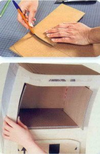 Як зробити ящики для меблів з картону